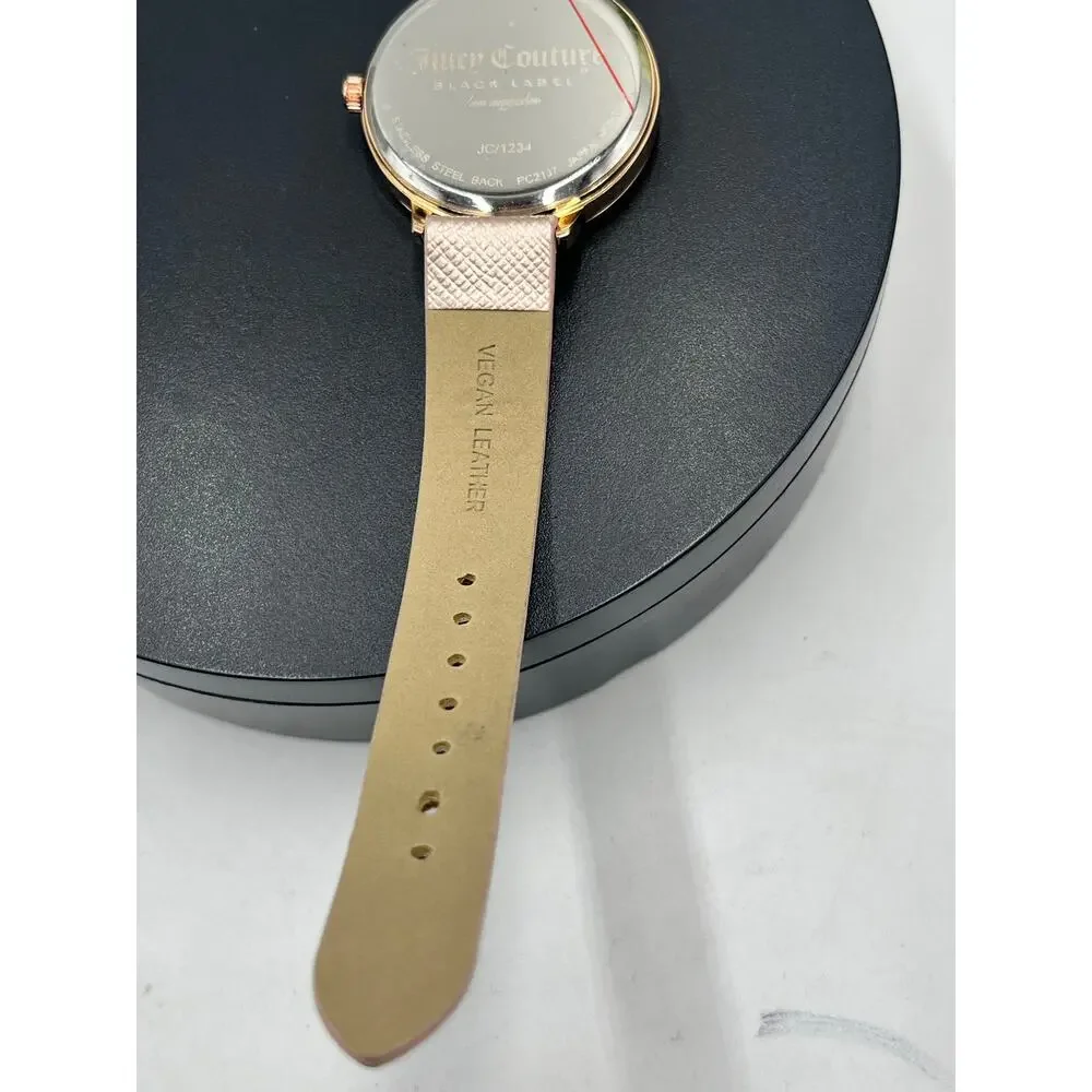 Juicy Couture Black‎ Label JC/1234RGPK Heart Diamond metallic rose gold Watch